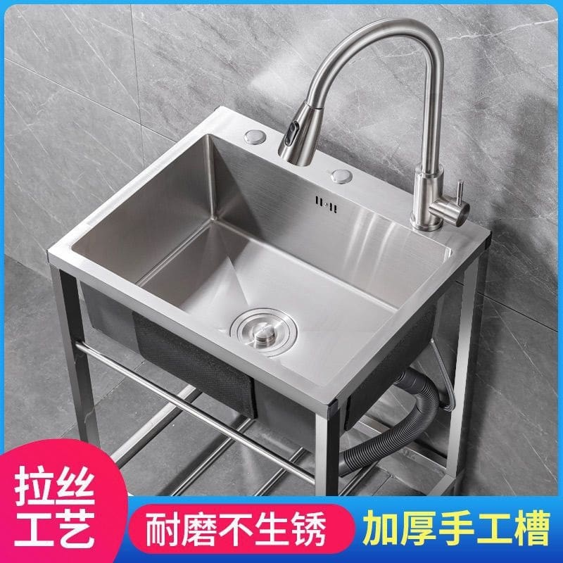 Chậu rửa gia đình dày chậu rửa thủ công bồn cao cấp, tiện lợi cho nhà hàng CR CR-472