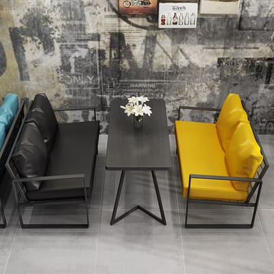 Bàn ghế Quán bar phong cách công nghiệp quán bar cửa hàng - BGCF-136
