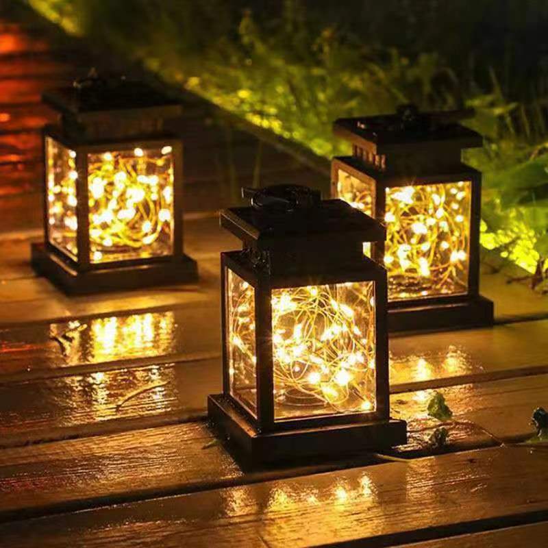 Retro cung điện đèn lồng mặt đất đèn LED đèn ngôi sao sân vườn ngoài - DNT-2125