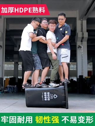 Thùng rác ngoài trời thương mại lớn có nắp thùng ngoài trời bền đẹp, thân thi TGNT_432