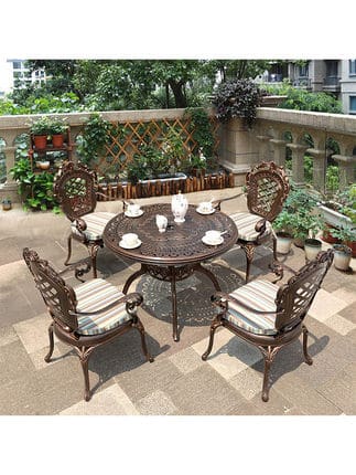 Bàn ghế thư giãn ngoài trời sân vườn ngoài trời ngoài trời bền đẹp, thân thiệ BGSV_1365