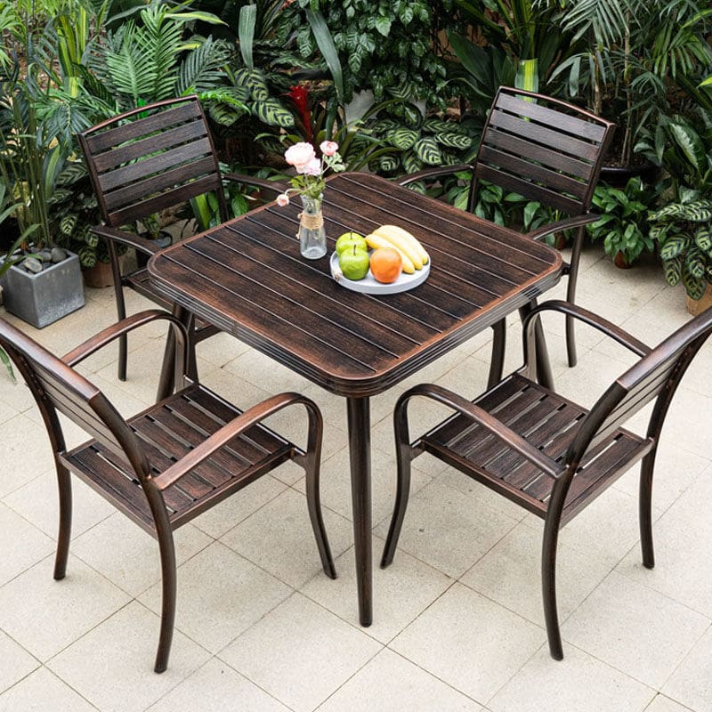 Bàn trà nhôm đúc bàn ghế ngoài trời chống nắng ngoài trời bền đẹp, thân thiện BGSV_1386