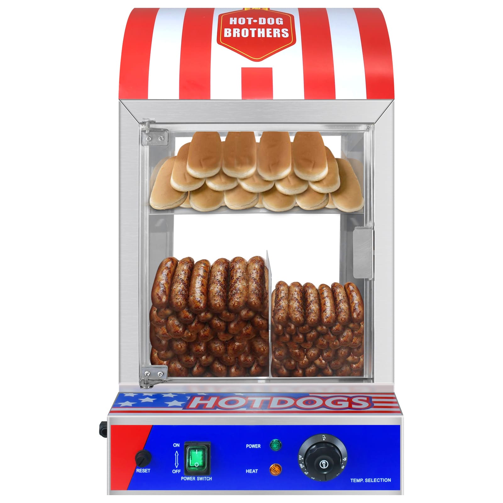 Thương mại hot dog hâm nóng tủ cách điện giữ cao cấp, tiện lợi cho nhà hàng T THN-592