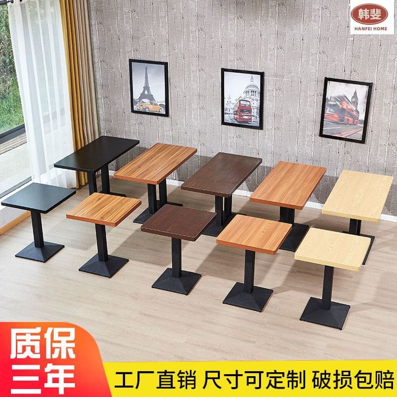 Bàn quán trà sữa đá hoa cương lẩu quán ăn nhanh Bàn ăn quán - BGCF-595