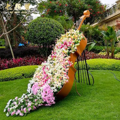 Sân vườn ngoài trời cello hoa đứng trang trí đạo ngoài trời bền đẹp, thân thi DTTNT_73