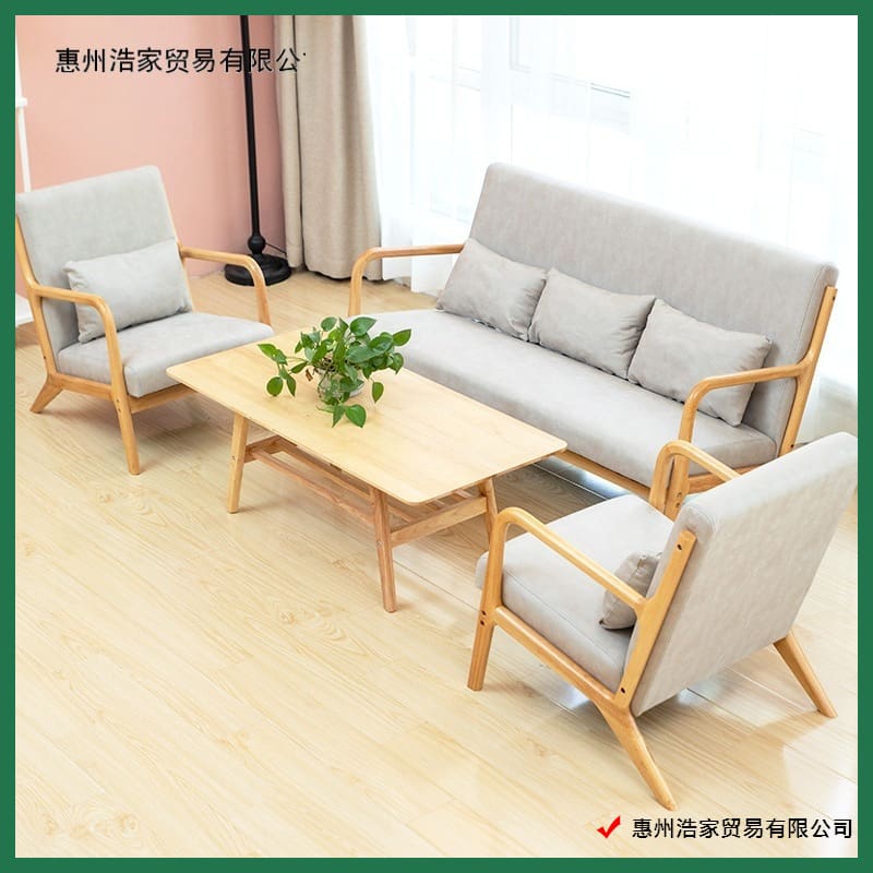 Bàn ghế Cafe ghế sofa gỗ giải trí bằng gỗ đặc tráng miệng - BGCF-614