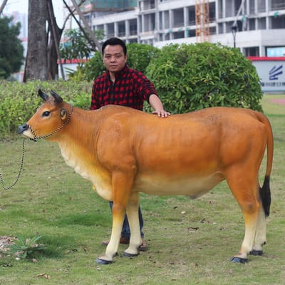 Mô phỏng đồ trang trí gia súc ngoài trời mục ngoài trời bền đẹp, thân thiện m DTTNT_61