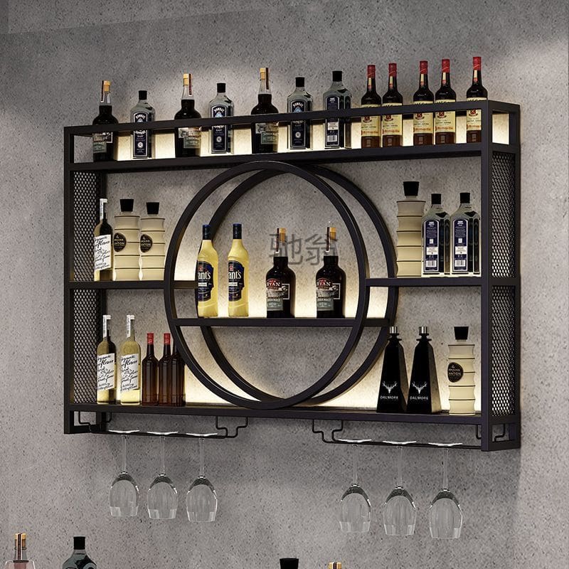 W!bar giá để rượu vang sắt rèn tủ rượu treo cao cấp, tiện lợi cho nhà hàng TR TR-677