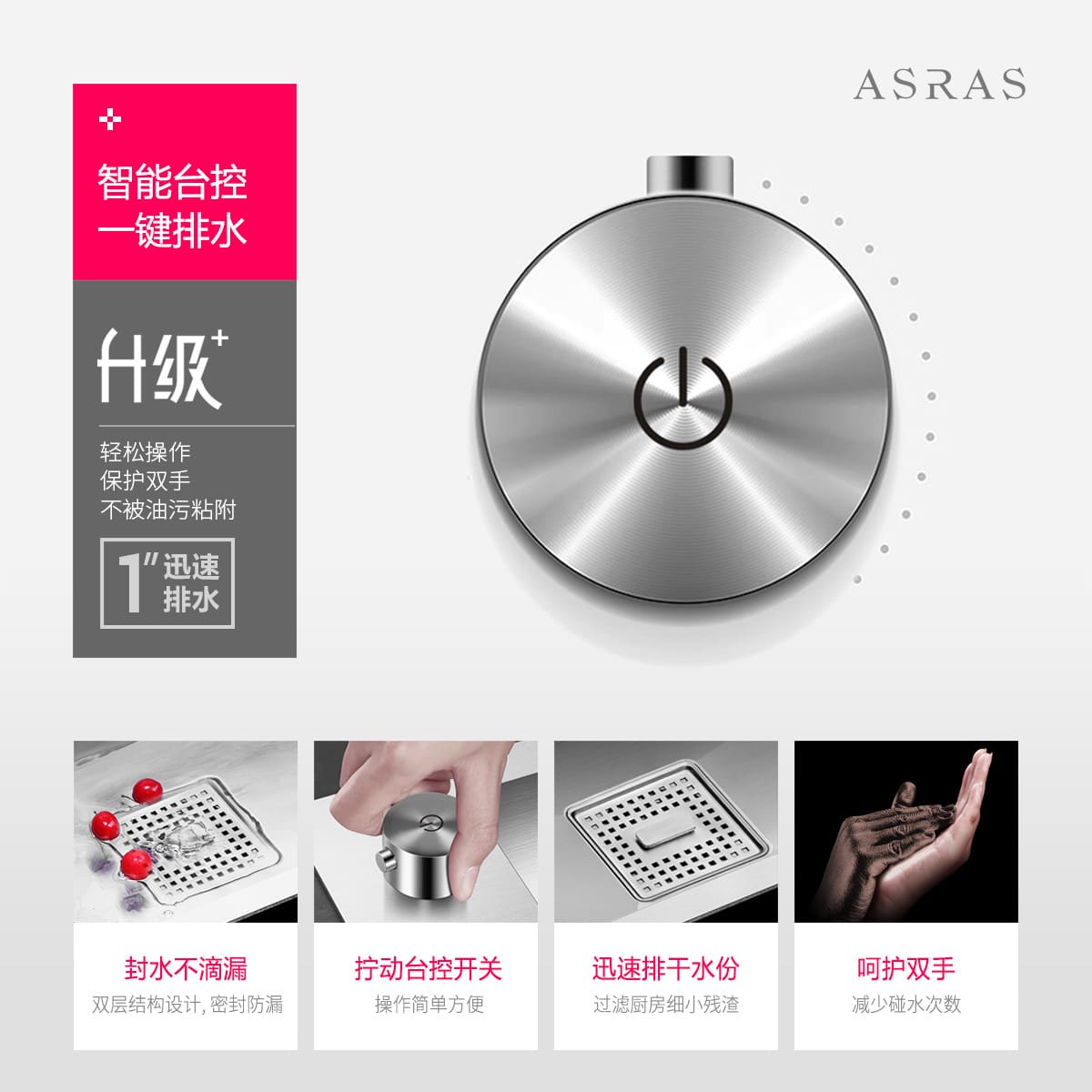 Chậu rửa thủ công nhà bếp dày 4mm 304 inox cao cấp, tiện lợi cho nhà hàng CR-224