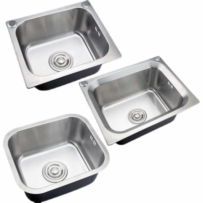Chậu rửa inox 304 một khe dày chậu đựng rau cao cấp, tiện lợi cho nhà hàng CR CR-398