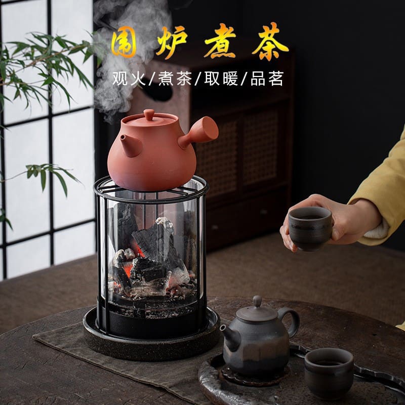 Xem lửa bếp than nhỏ bếp trà thủy tinh chịu cao cấp, tiện lợi cho nhà hàng BN BN-781