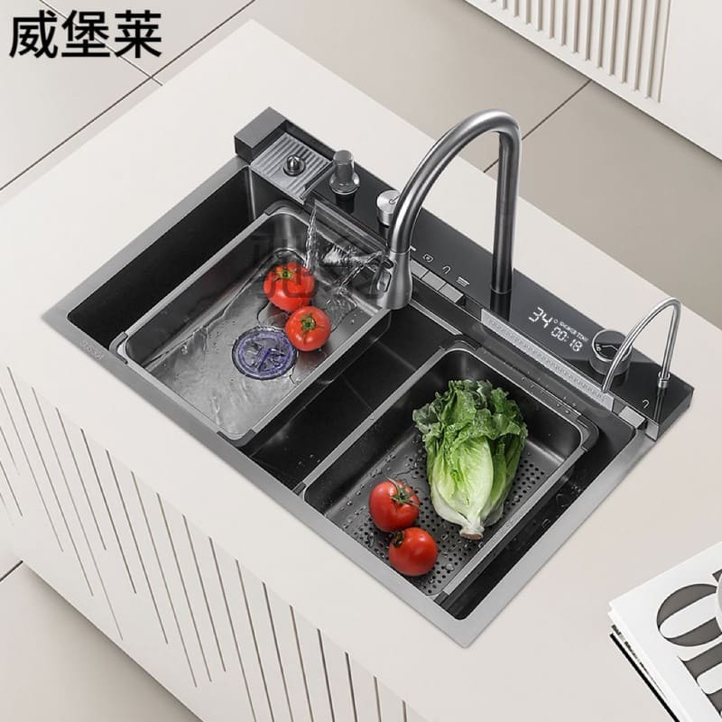 Đường h cá voi dày 304 thép không gỉ nano cao cấp, tiện lợi cho nhà hàng CR-402