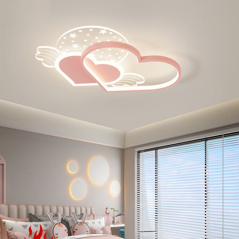 Đèn phòng ngủ ấm áp bảo vệ mắt đèn LED đơn giản đèn trần bé - DTN-1054