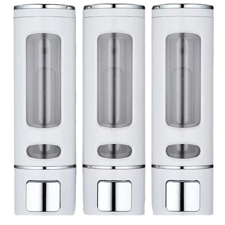 Ba đầu 400ml xà phòng treo tường không đục lỗ chất lượng cho khách sạn MRT-01