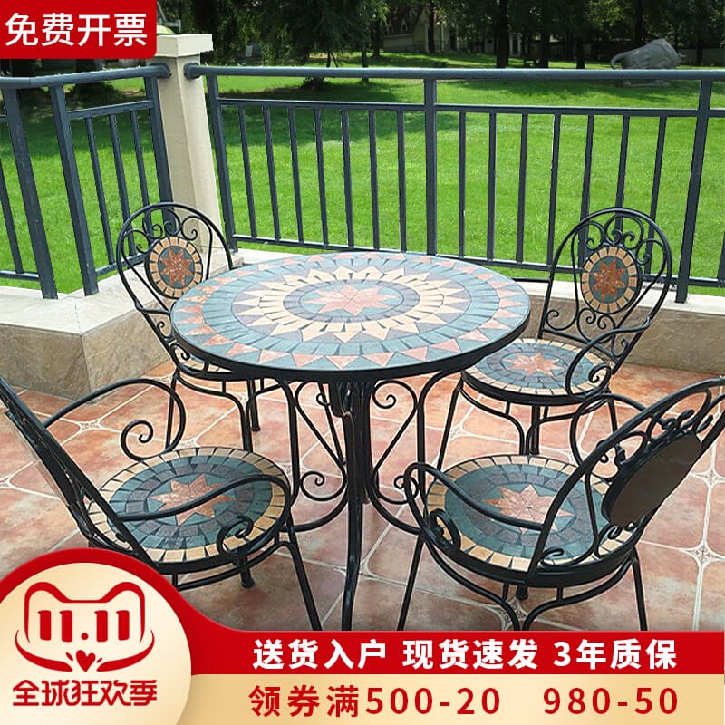 Bàn ghế phong cách châu âu ngoài trời ban công ngoài trời bền đẹp, thân thiện BGSV_1626