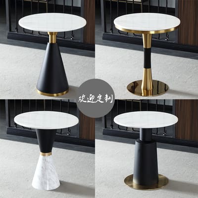 Bàn tròn nhỏ bằng đá cẩm thạch Bàn ăn nhà hiện đại Quán cà - BGCF-344