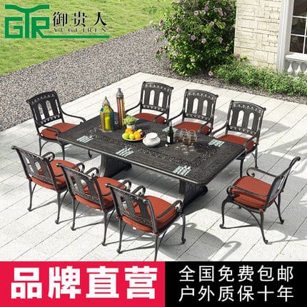 Bộ bàn ghế ngoài trời yuguiren sân vườn sân vườn ngoài trời bền đẹp, thân thi BGSV_1460