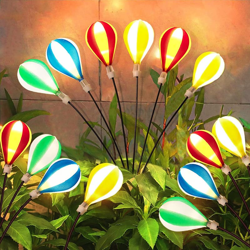 Đèn LED Năng Lượng Mặt Trời Khí Cầu Khí Nóng Bãi Cỏ Lắp Ngoài Trời Sâ - DNT-2247