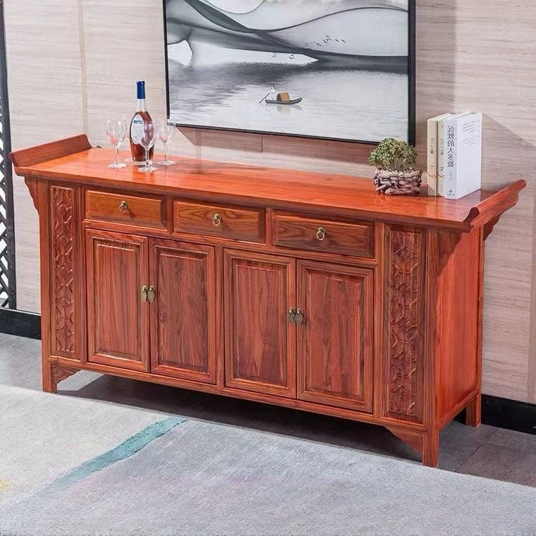 Phong cách trung quốc mới bằng gỗ nguyên khối tủ cao cấp, tiện lợi cho nhà hà TR-486