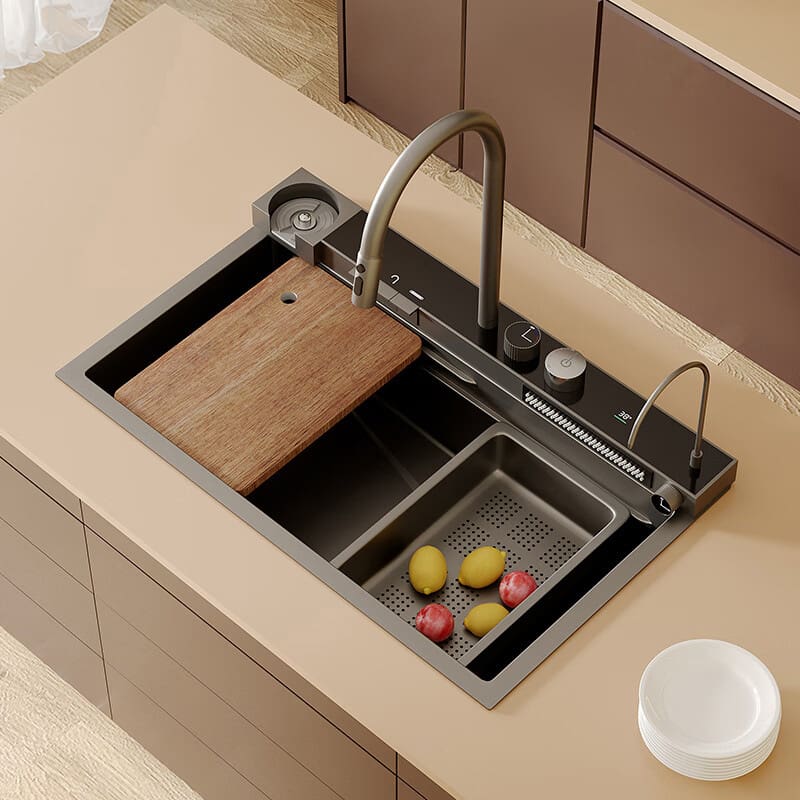 Tổ ong thoát nước bên bồn rửa đầy đủ chức cao cấp, tiện lợi cho nhà hàng CR-126