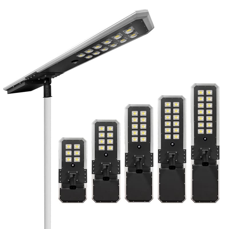 Hợp kim nhôm tích hợp đèn đường năng lượng mặt trời cơ thể con người - DNT-2164