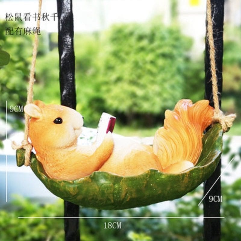 Đồ trang trí sân vườn, động vật, mặt dây chuyền ngoài trời bền đẹp, thân thiệ nan