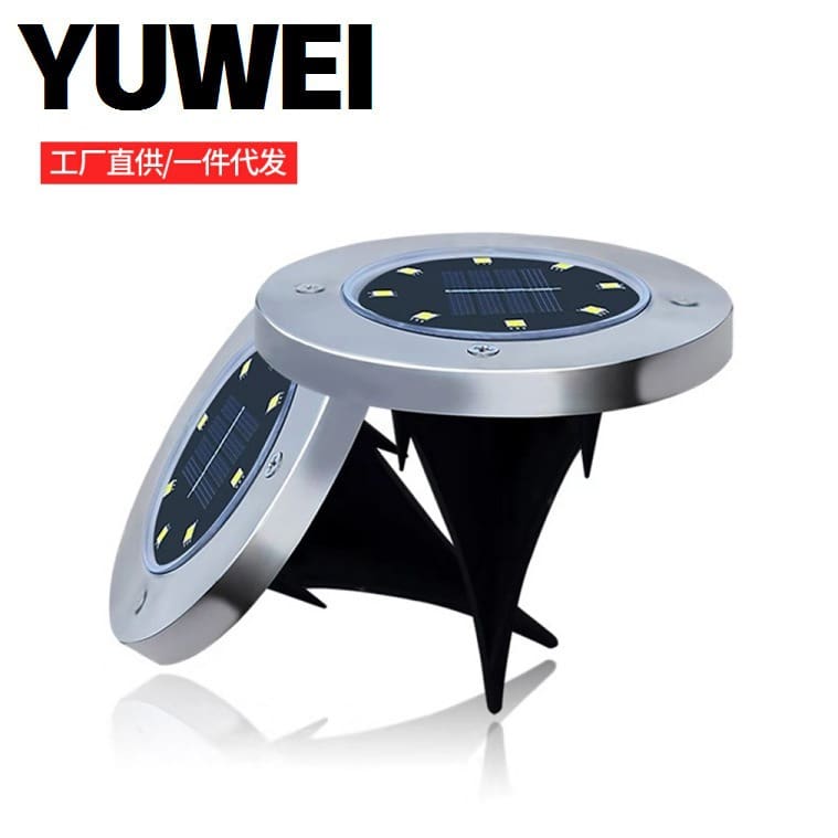 Xuyên biên giới năng lượng mặt trời ngầm ánh sáng ngoài trời 8LED bãi - DNT-1846