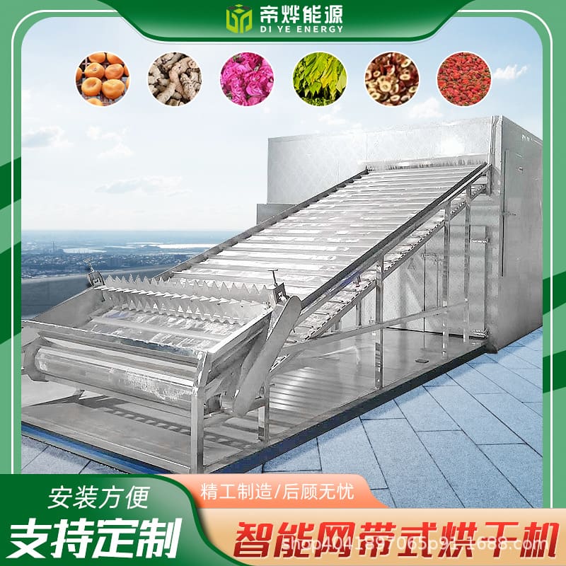 Diye lưới vành đai loại máy sấy thuốc thảo dược cao cấp, tiện lợi cho nhà hàn TSTP-238