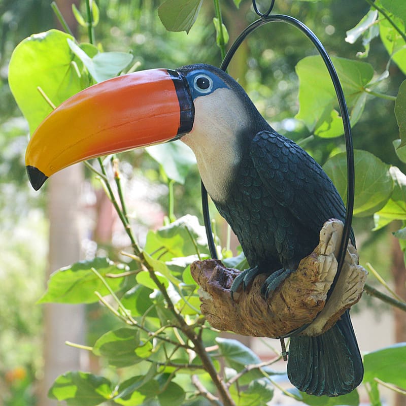 A947 sân vườn trang trí toucan mô hình mô phỏng ngoài trời bền đẹp, thân thiệ nan