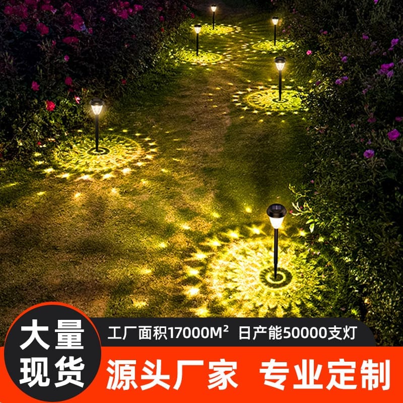 Đèn cắm đất năng lượng mặt trời mới Xuất khẩu, trang trí sân ngoài tr - DNT-1218