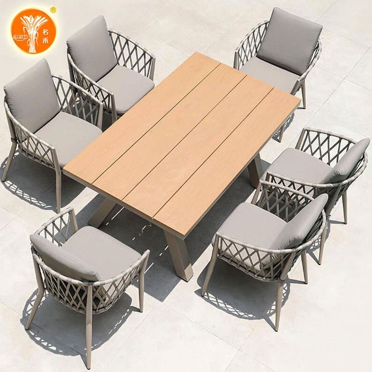 Bàn ghế phong cách châu âu ngoài trời mây giải ngoài trời bền đẹp, thân thiện BGSV_1631