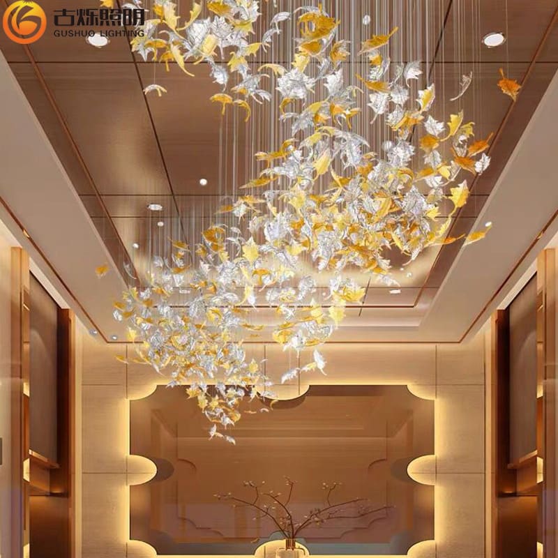 Sảnh khách sạn tráng men lá phong kỹ thuật phi tiêu chuẩn sản xuất đèn - DC-978