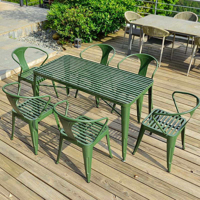 Biệt thự sân ngoài trời bàn ghế kết hợp giải ngoài trời bền đẹp, thân thiện m BGSV_726