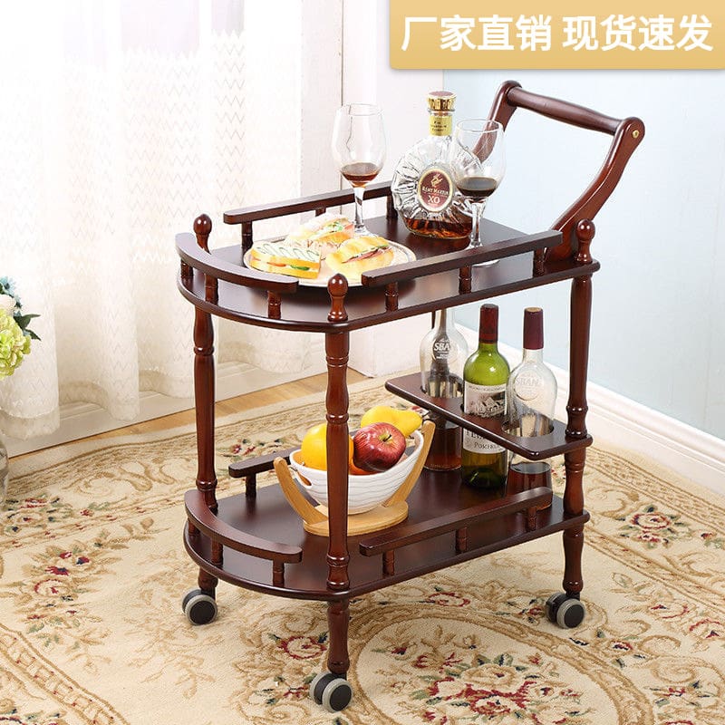 [miễn phí vận chuyển] xe đẩy bằng gỗ nguyên khối chất lượng cho khách sạn DKS DKS-586