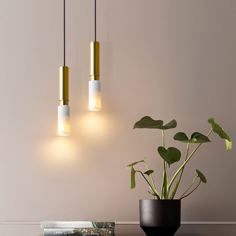 Mới đề nghị Bắc Âu đơn giản hiện đại đèn chùm LED terrazzo dòng đèn tha - DC-933