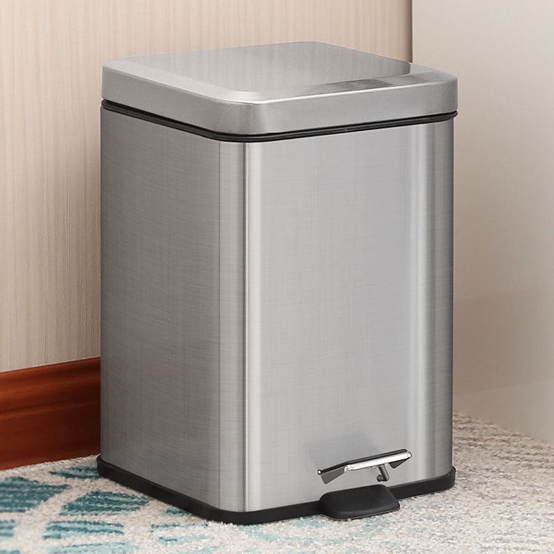 Thùng rác inox vuông nhà phòng ngủ nhà bếp phòng ngoài trời bền đẹp, thân thi TGNT_735