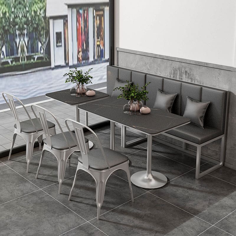Bàn ghế Nhà hàng công nghiệp phương Tây giản dị ghế sofa - BGCF-892
