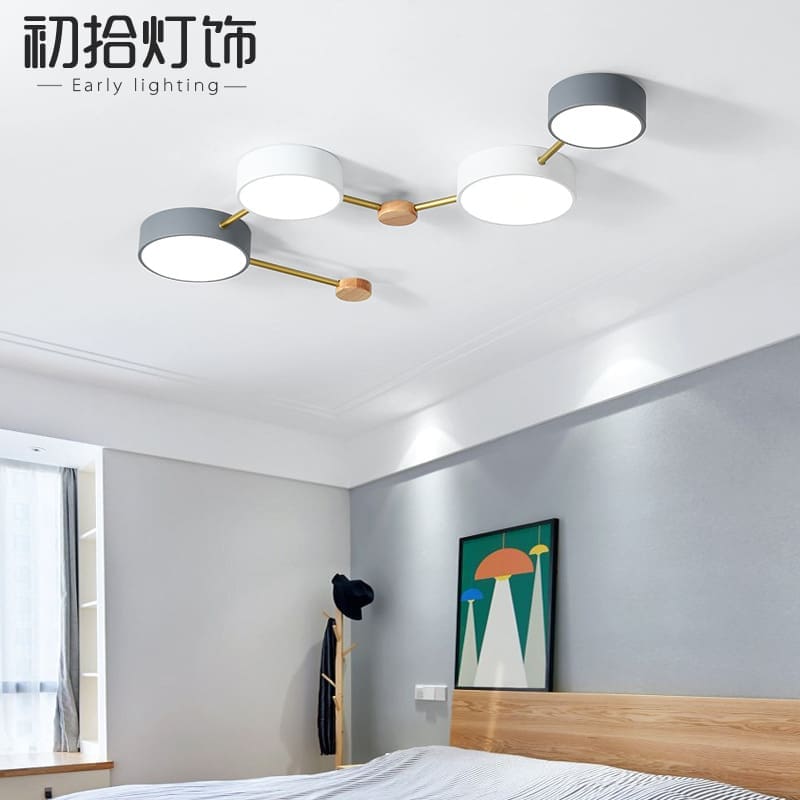 Bắc Âu Macaron Phòng Ngủ Đèn Ốp Trần Hiện Đại Đơn Giản Sáng - DTN-806
