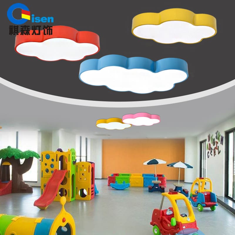 Trẻ em Nhiều Màu Sắc Đám Mây Trần Đèn LED Đơn Giản Phòng - DTN-991