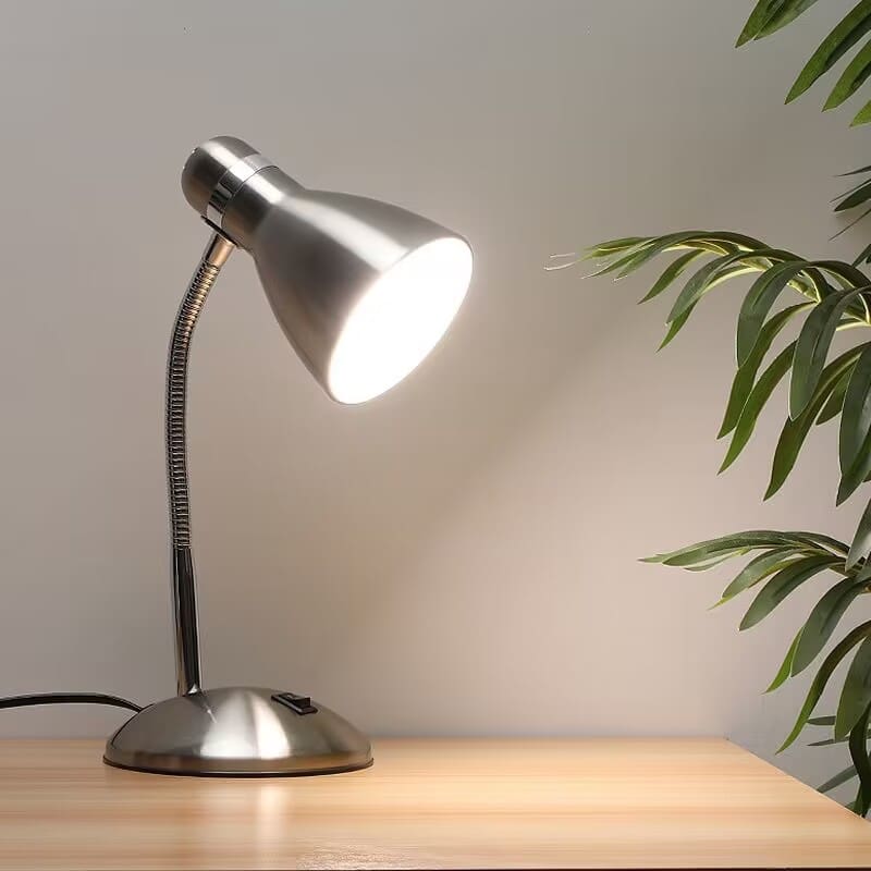 Đèn LED để bàn bằng kim loại kiểu cũ, đèn ngủ văn phòng, kiểu cổ điển - DDB-1020
