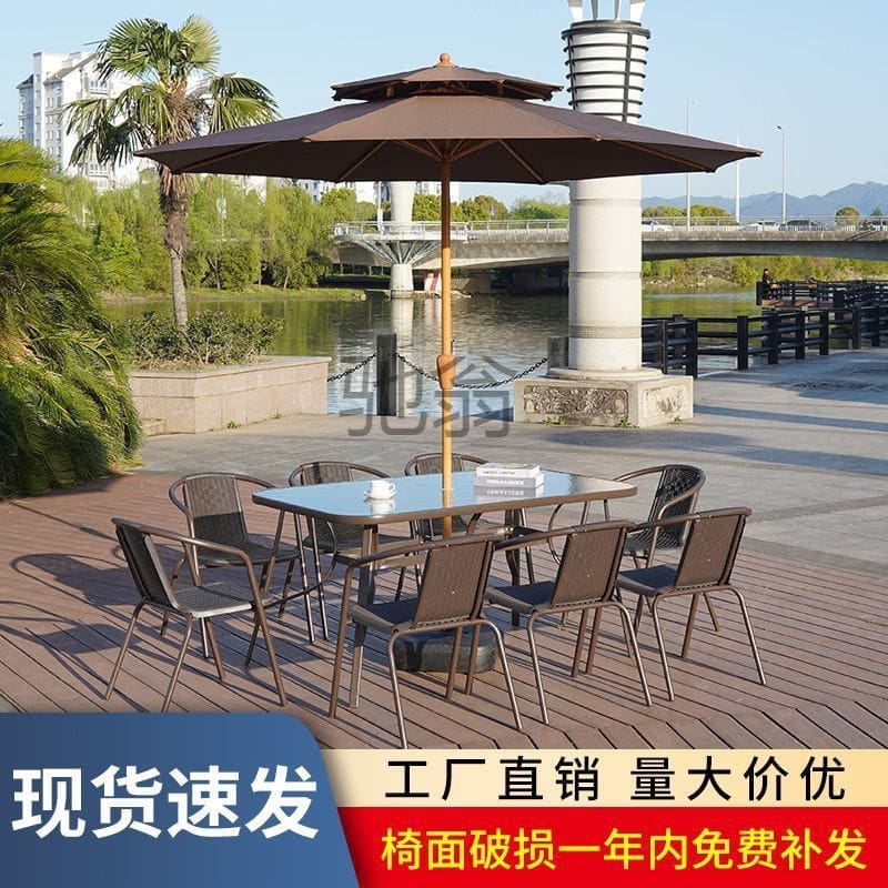 Ngoại thất sân vườn pq bàn ghế ngoài trời chống ngoài trời bền đẹp, thân thiệ BGSV_573