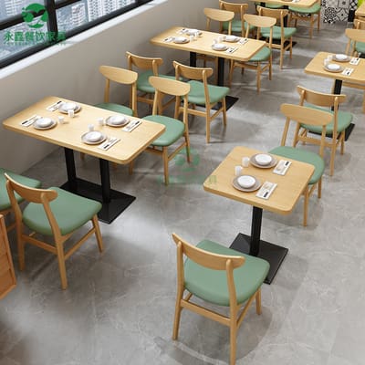 Bàn ghế Nhà hàng theo yêu cầu cửa hàng ăn uống Bàn ghế Cửa - BGCF-05