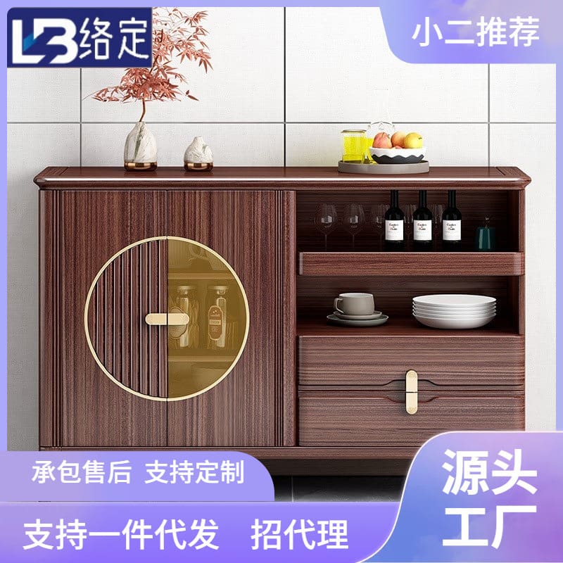 Tủ gỗ nguyên khối hiện đại tối giản tường phòng cao cấp, tiện lợi cho nhà hàn TR-278