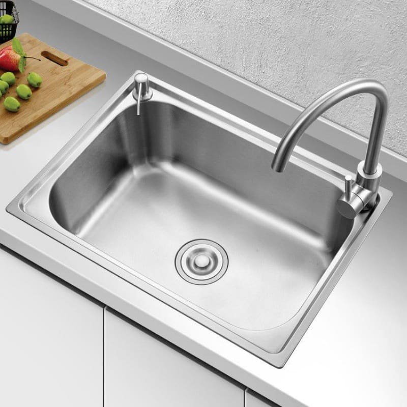 Bồn rửa chén inox 304 dày inox nước kích thước cao cấp, tiện lợi cho nhà hàng CR-438