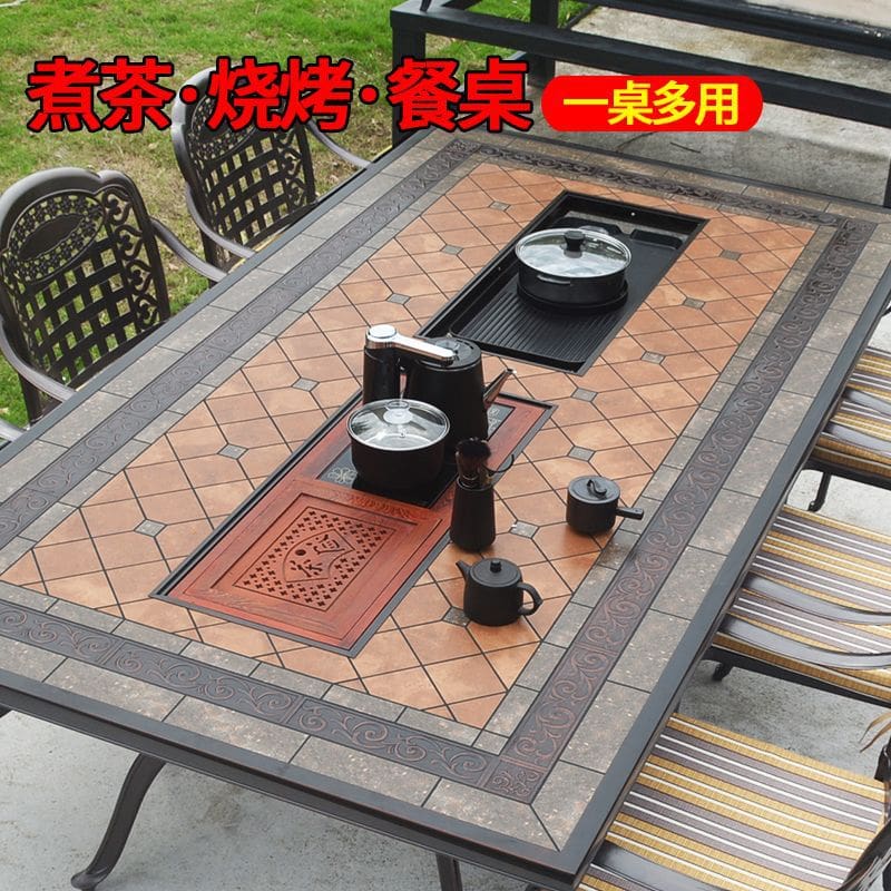 S@bộ bàn ghế nướng ngoài trời, ban công sân nhà cao cấp, tiện lợi cho nhà hàn BN-525