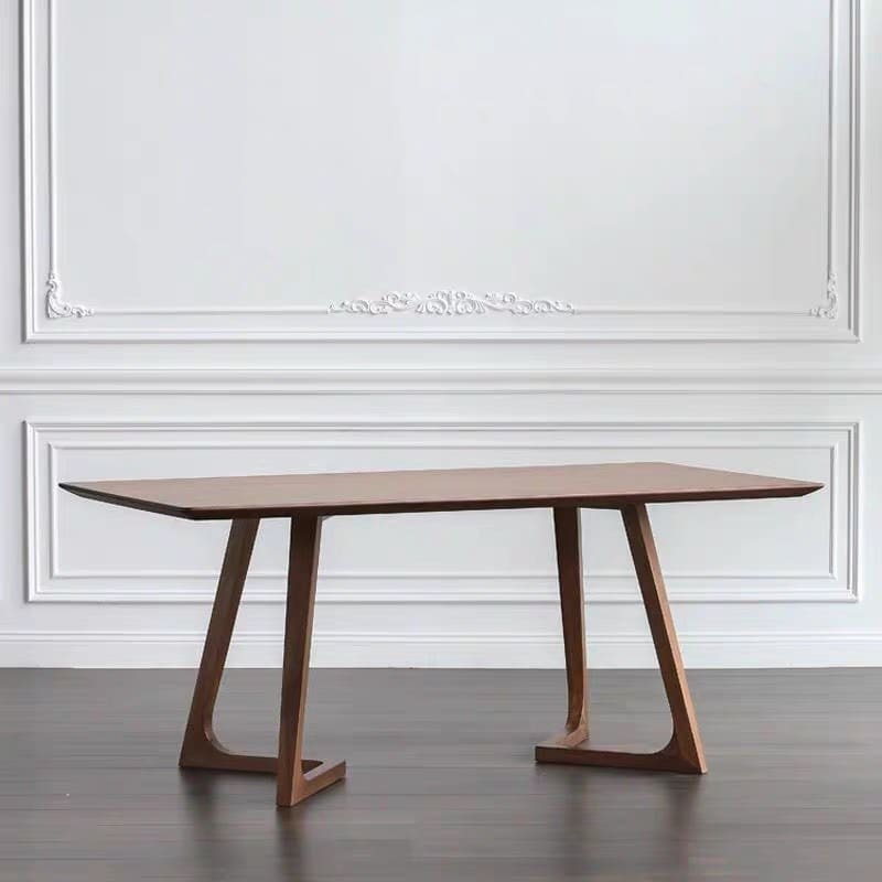 Bàn ăn gỗ nguyên khối nhẹ sang trọng phong cách Bắc Âu - BGCF-792