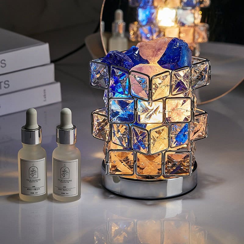 Khối Rubik Đá Muối Pha Lê Đèn Đèn Ngủ Himalaya Phòng Ngủ Ngủ Đèn Ngủ Á - DDB-935