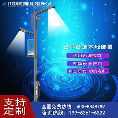 Đèn Công viên Đèn đường thông minh chiếu sáng thành phố thông minh 6 mét 8 mét giám sát môi trường Màn hình LED 5G đa chức năng cột Đèn