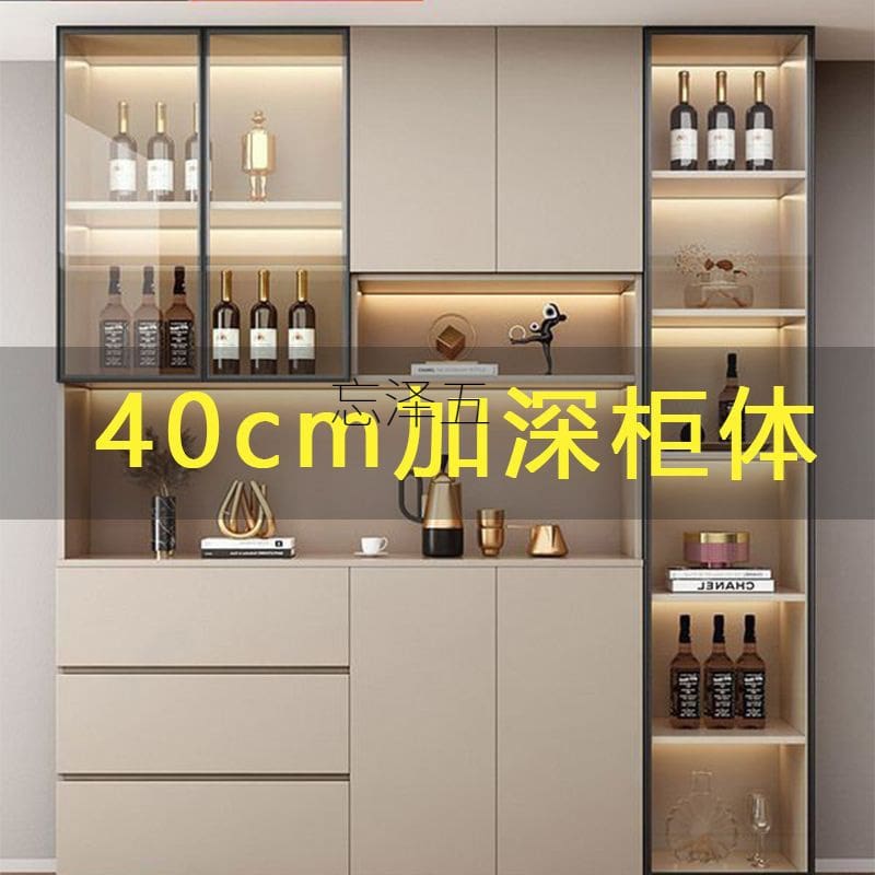 Lý tủ cao tủ tích hợp treo tường đèn nhà cao cấp, tiện lợi cho nhà hàng TR-432