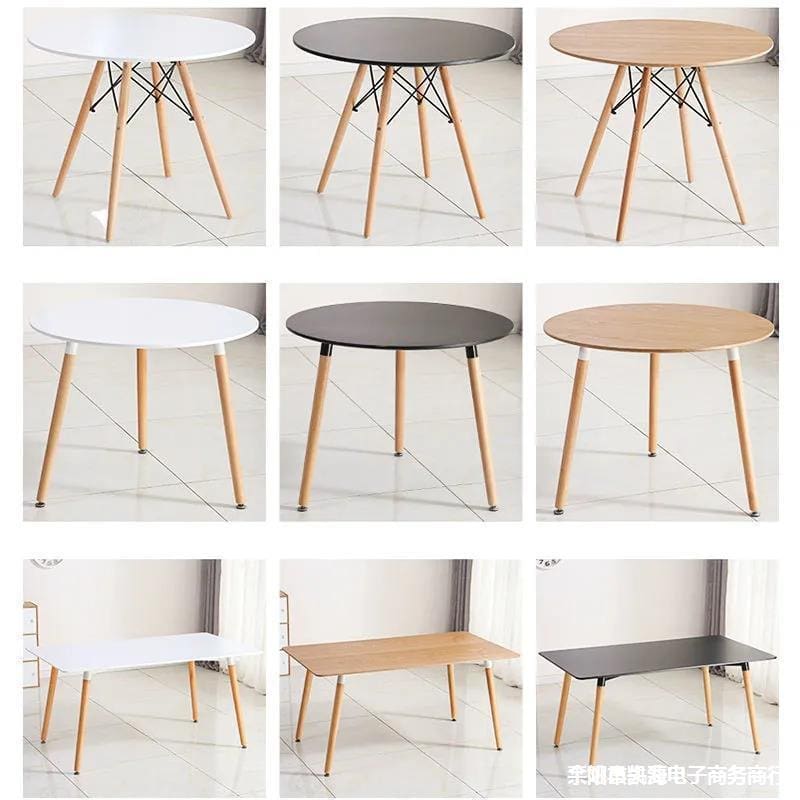 Bàn ăn và ghế Bàn ăn gỗ đặc Bàn tròn nhỏ Bàn vuông đàm phán - BGCF-819